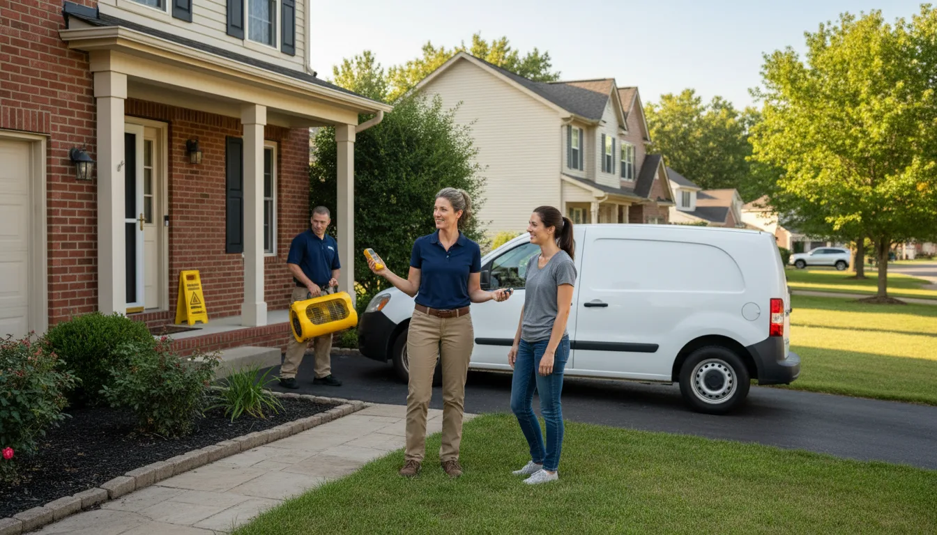 Residential water damage restoration in Lamar, PA